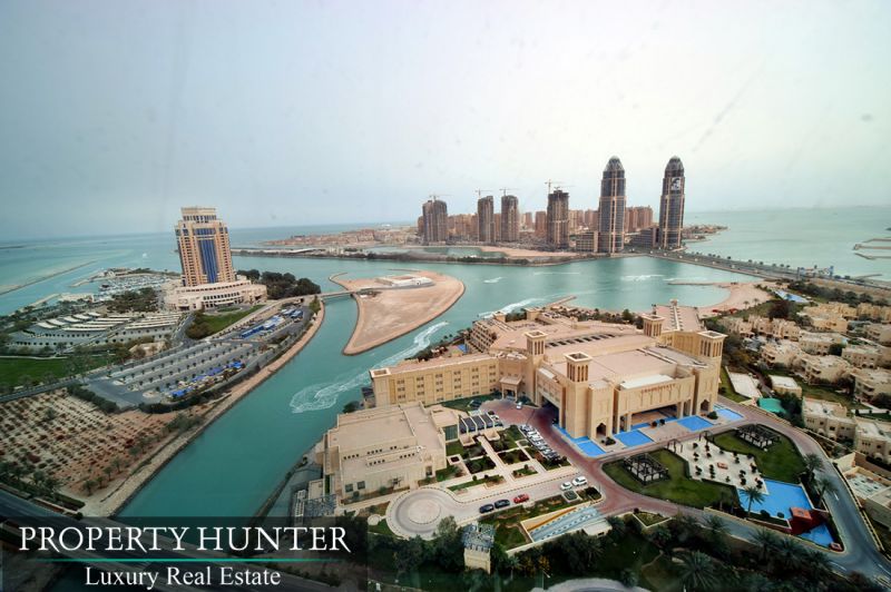 Vistas incomparables de Grand Hyatt y Pearl Qatar desde Zig Zag
